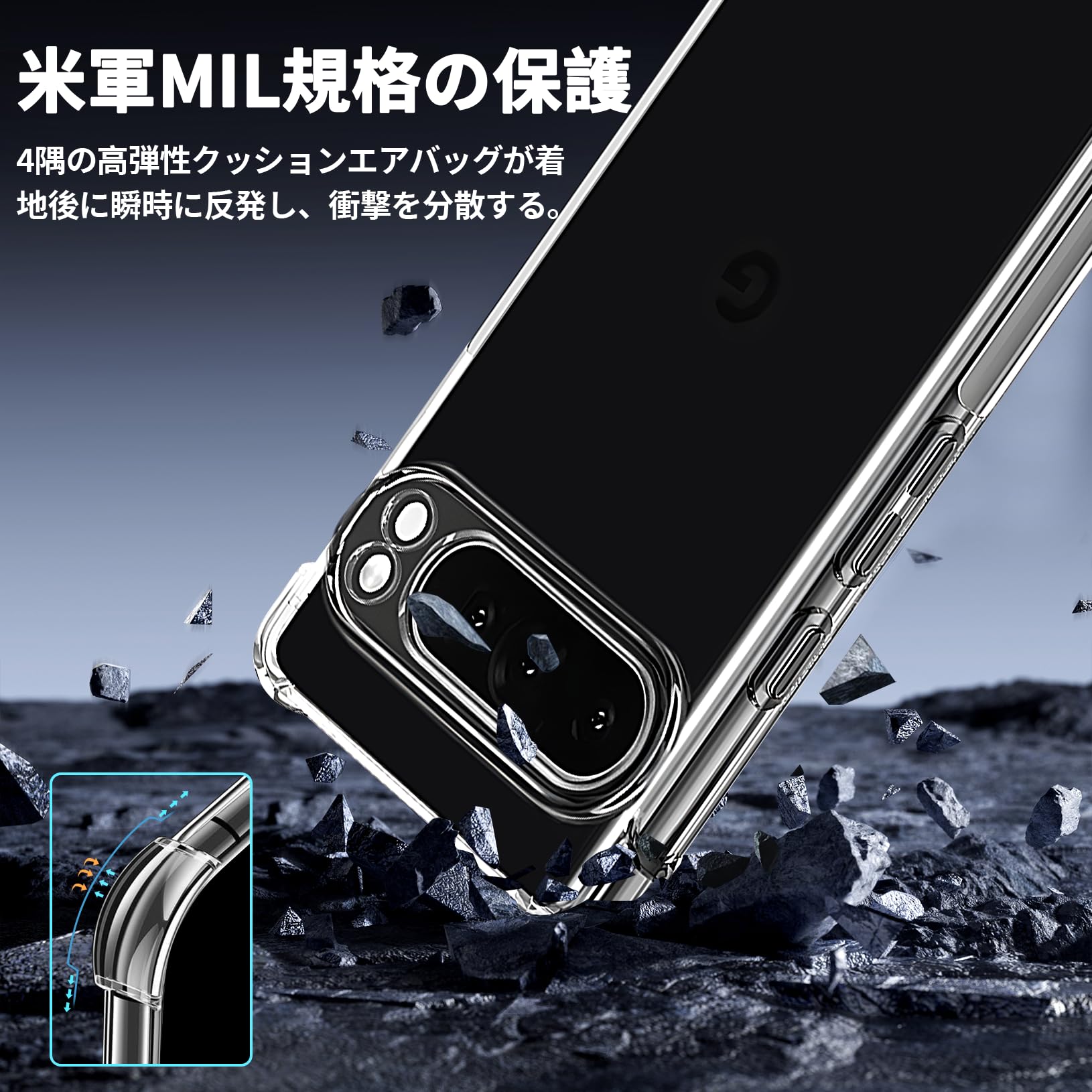 Amazon | seninhi 対応 Google Pixel 9 Pro XL 用の ケース 【2+1枚